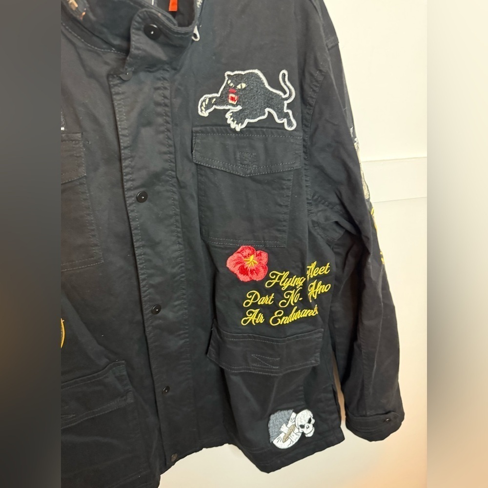 Reason Patchwork Eclectic Utility Jacket - Picture 5 of 7